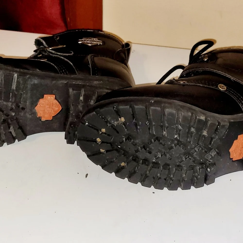 Harley-Davidson Black Combat Boots - Picture 7 of 9